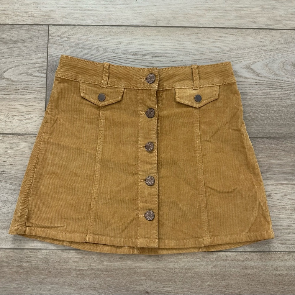 EUC BDG Urban Outfitters Corduroy Button Up Skirt 0